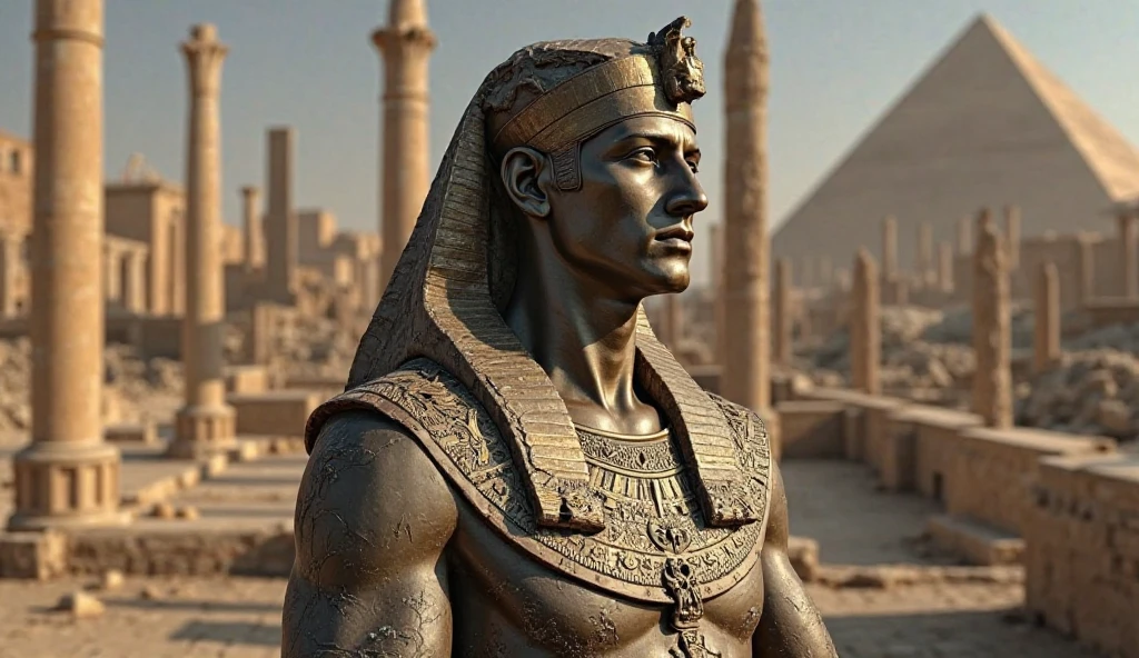 (masterpiece, 8K, UHD, photo-realistic:1.3), Aztec eagle warrior, (feathered armor and imposing headdress:1.2), symbolizing bravery and valor, gripping the iconic Aztec Calendar Stone (Sun Stone), detailed carvings and glyphs, standing proudly in front of the Templo Mayor, massive stone steps leading to the imposing pyramid, vibrant colors, rich textures, intricate architectural details, bustling cityscape of Tenochtitlan, warm sunlight casting dramatic shadows, side view, looking at viewer, capturing the power and majesty of the Aztec civilization.