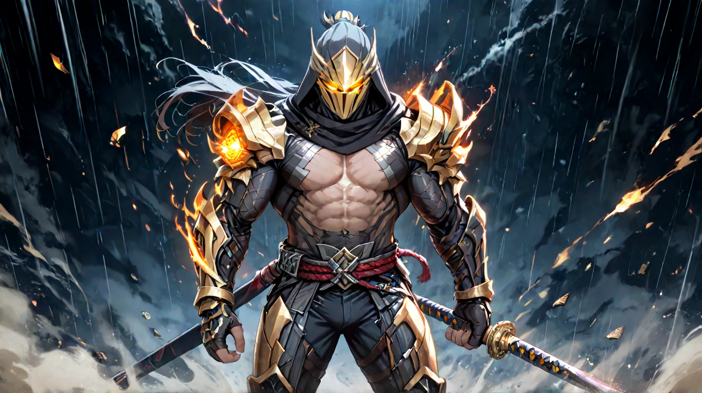 "Create an image of Doom (Lucifer) from DOTA game, wearing her classic demonic armor with fiery, spiked shoulders and a fearsome helm, have massive k-cups, standing in a hellish inferno with molten lava and dark, swirling smoke."