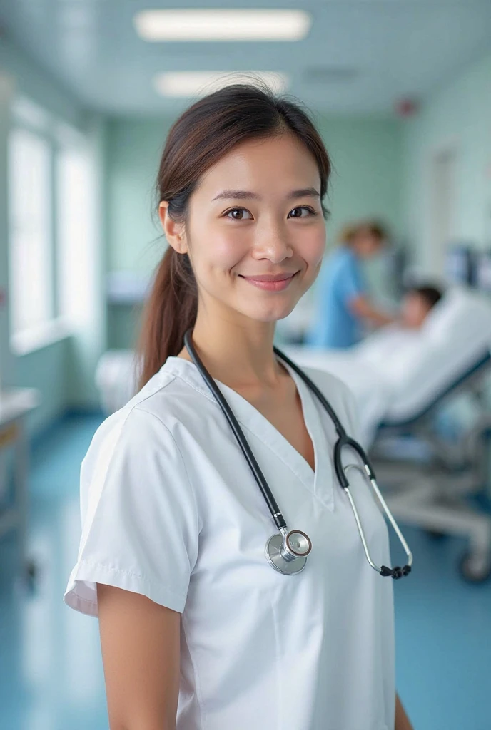 hightquality、​masterpiece、ultra res、a beauty girl、cute girl face、hospitals、nurse、Wearing nurse clothes、full bodyesbian、Famous actresses of Japan、very beautif、A sexy、sexypose