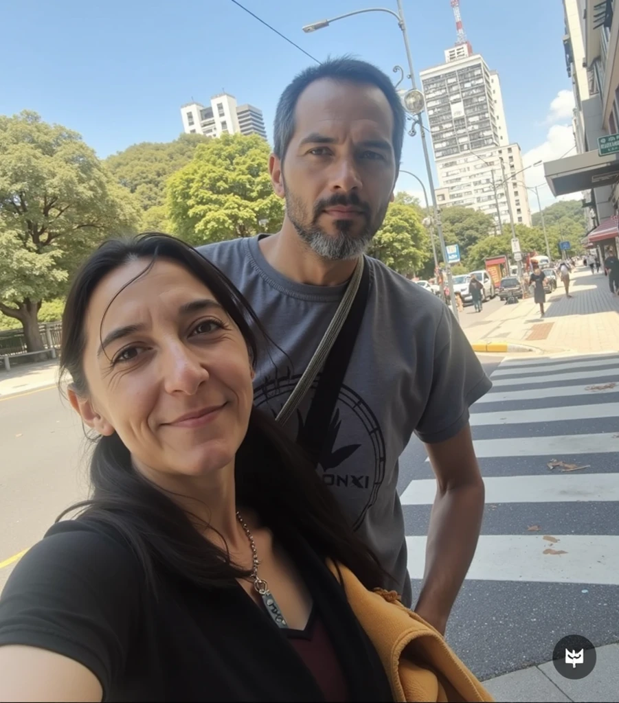 There's a man and a woman in front of a blue building, Thomas Anthony e Malika Favre, Malika Favre, Karla Ortiz, Directed by: Daniel Lieske, Usando tatuagens shipibo, Directed by: Hannah Tompkins, foto retrato, Directed by: Dietmar Damerau, Mars Ravelo e Greg Rutkowski, Millaise e Greg Rutkowski