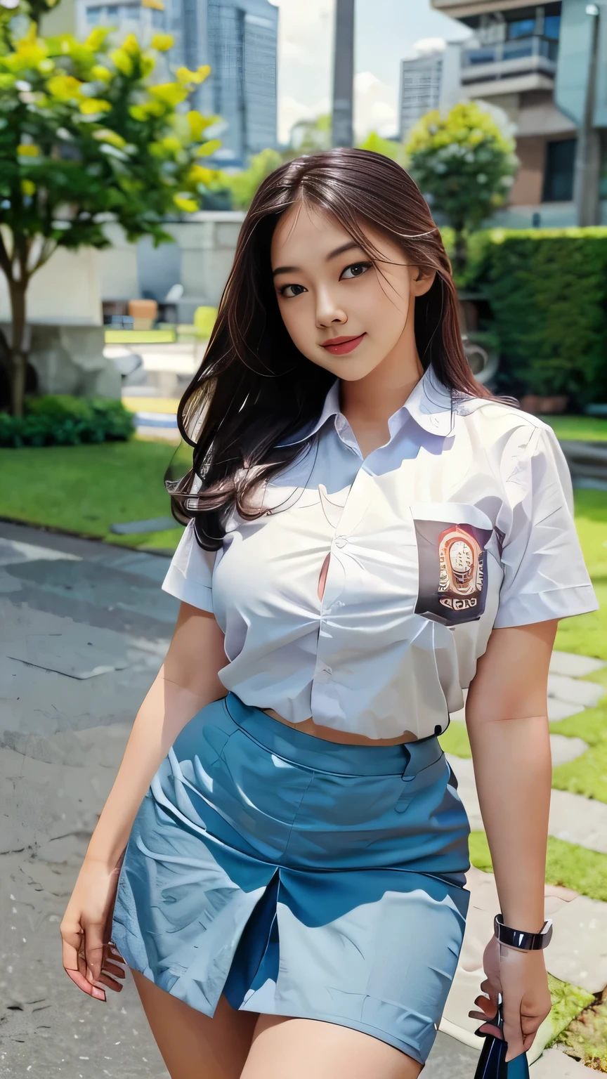 (Best Quality,8K,Raw photo,Realistic,High resolution:1.2),(cute Japanese girls),(Huge breasts:1.20),(Slim body、Naughty body),(Japan High School School Uniform),(school classrooms),(18year old、difficult、Takamine Flower、Brown hair、Short Bob、Male classmate POW、The presence of idoleautiful Realistic Asians:1.5、tenderness)、Professional、ssmile