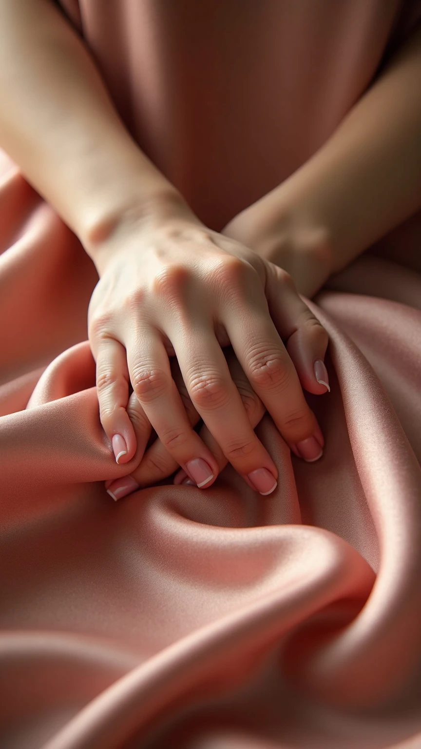 Touching a woman&#39;s legs in a little dress