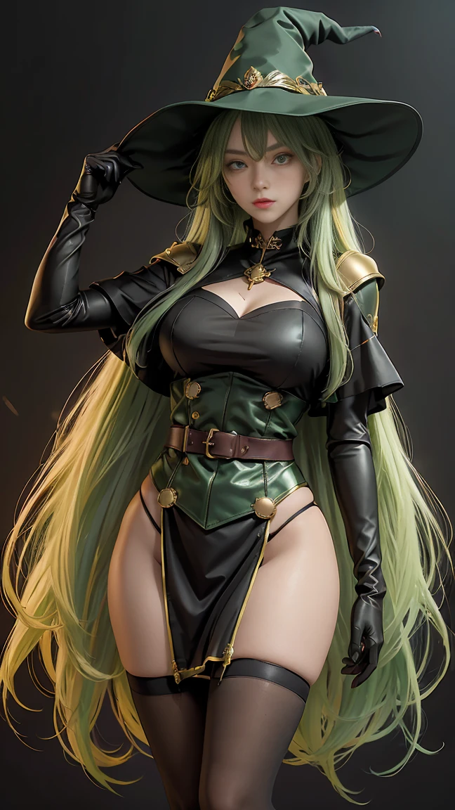 kitsune, Corte lateral de cabelo,Vi arcano, Corte lateral de cabelo, corpo mulher madura, seios grandes, ((seios ultra grandes)), jaqueta de rocha, roupas pretas, green hair, fundo claro, corpo inteiro, cabelos longos, tatuagem tribal, Colorful pieces, Sketchbook, hand-drawn hand, witch symbols, Escuro , ousado, realistic sketch, esquete, misturando linhas escuras e linhas soltas, linhas em negrito, Ativar folha de caracteres, olhos verdes, corpo inteiro, pose imponente, muitos detalhes, roupa elegante, witch symbols, Runas , tema escuro , camisa preta, Beautiful, Bonito, modesto