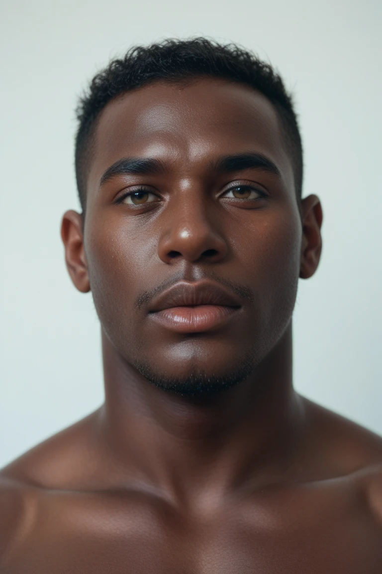 Handsome dark skin man