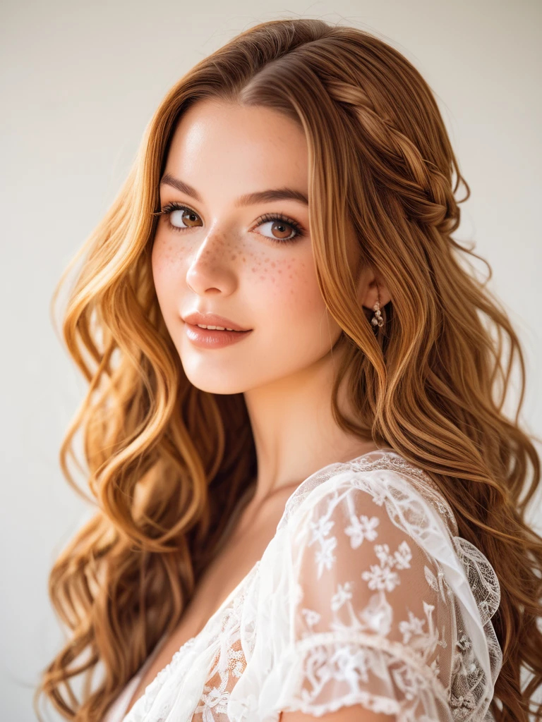 Realistic full body photo of a smiling, Young red-haired girl with long hair, She dances in front of the camera in a beautiful ladies suit with blazer., Park,glamour fotoshooting, Wedding celebration, perfect anatomy, perfect green eyes. Perfect hands with 5 fingers on each hand, Matching girl, looking at the camera, 1 Frau. (Eye make up:1.1), (highly detailed skin:1.1), spirit, analog style, keen focus, 8K  UHD, dslr, good quality, Fujifilm XT3, Grain, Award-winning, ​masterpiece. Wedding celebration