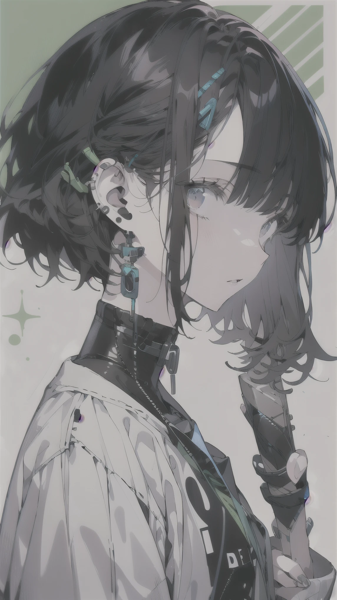 leaning back with hands out in the air,girl、high school girl、(masterpiece, highest quality, official art:1.2), (flat color:1.5),(colorful),looking at the viewer,1 girl,alone, white background, ,(2D:1.5) ,NSFW