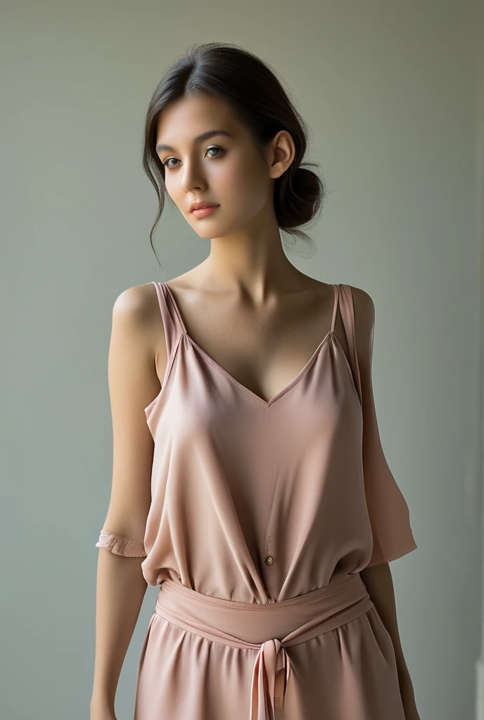 (Lidiia Filippova:1.2), (Keilih Stafford:0.9), (Felicity Fey:0.5), a pretty young woman, in small pink top