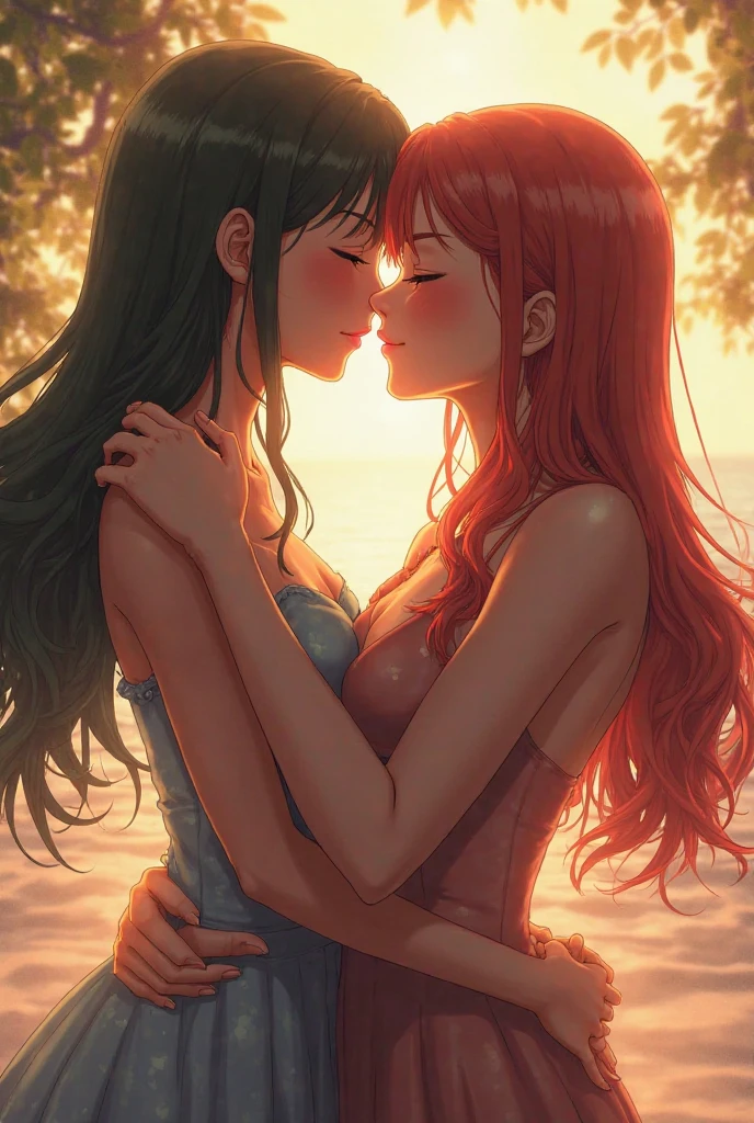 nico robin kissing nami
