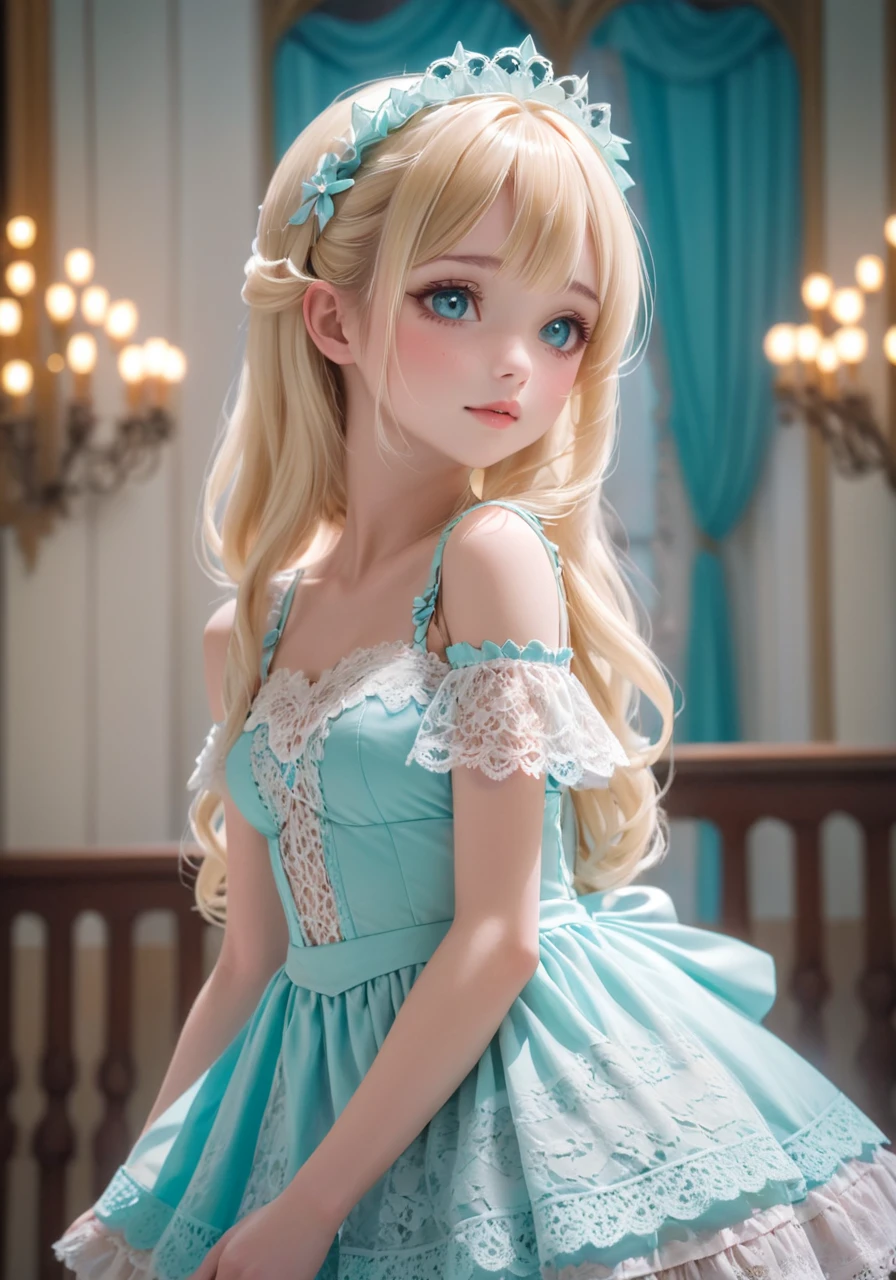 A close-up of a doll with a teddy bear on a table, Articulated doll with ball, anime barbie doll, Dulce conejita ultrarrealista, Cute pocelain doll, plastic doll, Dollfie Dream, artdoll, muy hermosa linda catgirl, Portrait of the Barbie doll, LUTS, BJD, Wrist in hand, Loli en vestido, integrated synthetic android