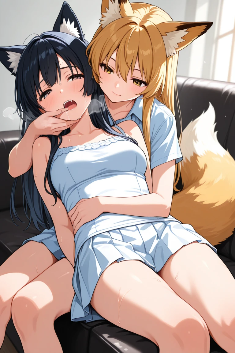 (masutepiece:1.2), (Best Quality:1.2), (high resolution:1.2), (nsfw:1.5),
(5girls:1.2), (doggystyle lesbian fuck:1.5), (doggystyle fuck:1.5), (doggystyle lesbian sex:1.5), (doggystyle sex:1.5), (grab someone by the buttocks:1.5),
(futanari:1.2), (Futa:1.2), (all futanari:1.2), (girls with penis:1.2), (veiny penis:1.0), (erection:1.0), (testicles:1.0), (large penis:1.0), (Girls with penis:1.2),
(Lesbian makeout:1.2), (have play lesbian:1.2), (Lesbian sex:1.5), (Lesbian show:1.2), (Flirting:1.2), (women who like women:1.2), (nudge the glans:1.2), (bathed in perspiration:1.0),
(mean smile:1.2), (ahegao:1.2), (erotic smile:1.5), (Lewd smile:1.5), (slut:1.2), (open mouth wide:1.2), (Smile with long tongue:1.2), (steam:1.2), (blush:1.2), (ecstasy:1.2), (orgasm:1.2),
(slit eyes:1.5), (laughing eyes:1.5), (half-closed eye:1.5),
(look at me with obscene eyes:1.2), (Girls hugging each other:1.2), (brainwashed girls:1.2), (Sex toy brainwashed women:1.2), (gigantic areola:1.3), (gigantic nipple:1.3),
(obscene ritual:1.2), (an obscene altar:1.2), (girls injected with drugs:1.2), (Drug addiction:1.2), (opium smoke:1.2), (overflow precum:1.2), (covered in cum:1.2), (smegma:1.5),
(panties:1.2), (crotchless:1.2), (crotchless panties:1.2), (bra:1.3), (cupless bra:1.3), (lace lingerie:1.2), (see-through lingerie:1.2), (All in see-through sailor suits:1.3), (fox ears:1.2),