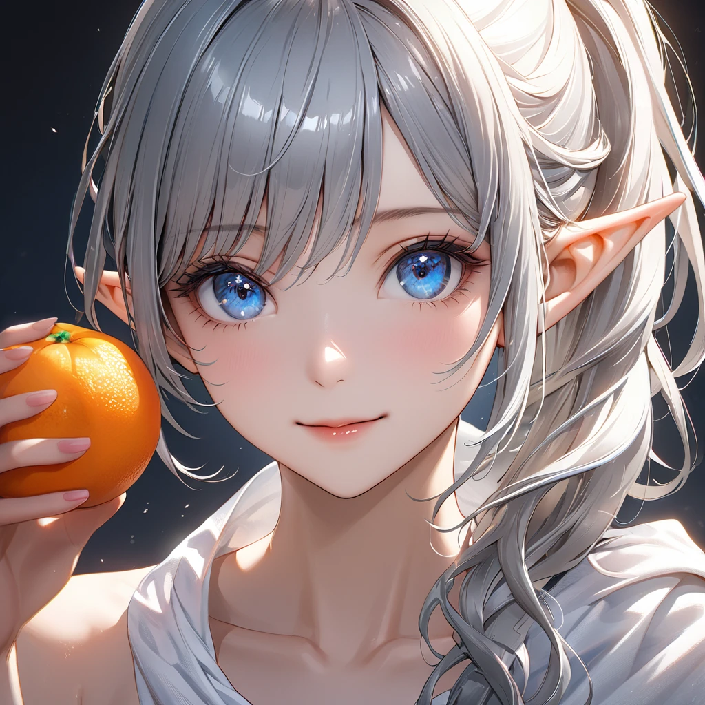 One girl, Abigail Williams \(destiny\), Upper Body, smile, POV, (masterpiece), (highest quality), (Very detailed), so beautiful, figure, Perfect composition, Moisturized Skin, Intricate details, Mysterious, Fantasy,Completely naked,Cum on face,Translucent semen,Sex