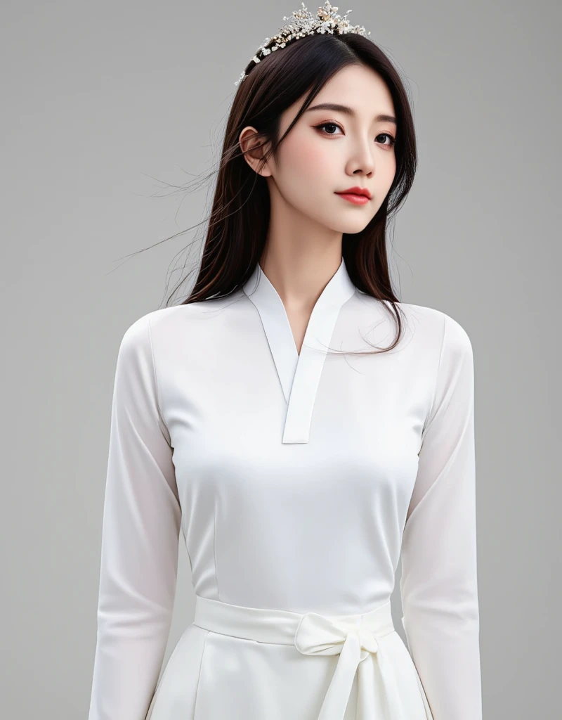 (best qualtiy,8K,32K,tmasterpiece,hyper HD:1.2),(realisticlying:1.5),(tmasterpiece,Extremely detailed CG Unity 8K wallpaper,best qualtiy,A high resolution:1.2),(ultra - detailed,hyper HD:1.2),Very cute and beautiful photos of Japanese women,Korean woman,pop star,(Navy top hat:1.2),AS-Adult,(Beautiful military uniform),(detailed beautiful girl:1.4),best qualtiy,woman,AS-Adult,(Detailed US Naval Aviation Uniform:1.5),(white naval uniform:1.3), (White high-waisted pencil skirt:1.3),Meticulous clothes,(Beautiful sunset US Air Force base runway view background:1.3),embarrassed laughing:1,light smile,looking at viewert,face to the viewer,((Perfect female body)),(a narrow waist:1.2),(Upper body image:1.3),Slim,Abs,(Bigchest:1.25),(frame the head)),ventania,dynamicposes,cinematric light,The light from the back window is backlighted,Perfect anatomy,perfectly proportions, detailed human body, Bokeh, depth of fields,