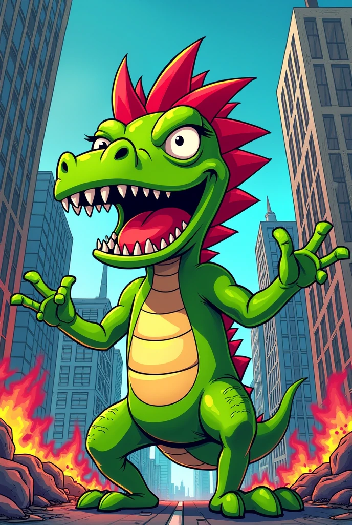 a dragon, cartoon, bob_zivkovic <lora:Bob_Zivkovic_v3:0.6>