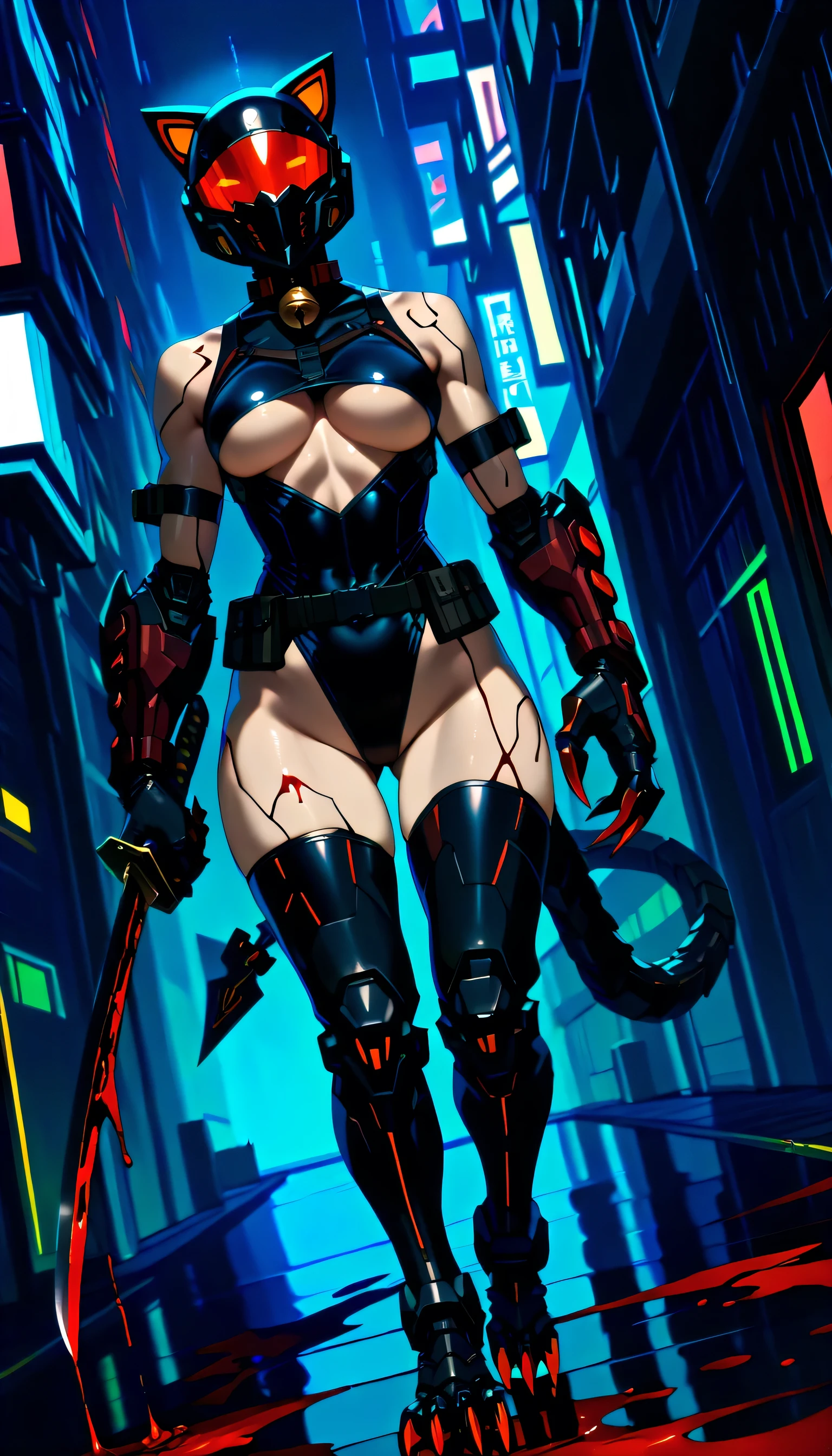 1girl, aged up, shy, (kula diamond:1.2), solo, medium breasts, blurry, blurry background, tech, training, (dollsuit:1.3), white purple leotard, ice powers