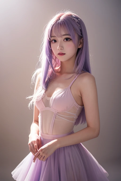 Sheer, thin tank top、Reduce milk、Sheer nipples、pantyhose/stockings、Sheer, thin underwear、Accentuate your butt、Leaning forward、Ocean、Purple Hair