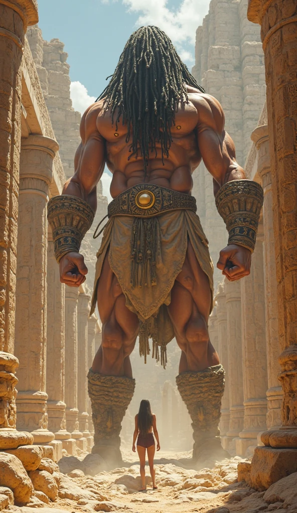 ((Foto RAW)), ((Obra maestra)), Anthropomorphic humanoid lion bodybuilder, camisa, abrigo y pantalones, Caminando entre la gente, Detalles intrincados, piezas intrincadas Greebles, 12k, City behind, brazos musculosos, cola, Small head, Trapecio gigante, Ogro monstruoso, Titan, Soft lighting