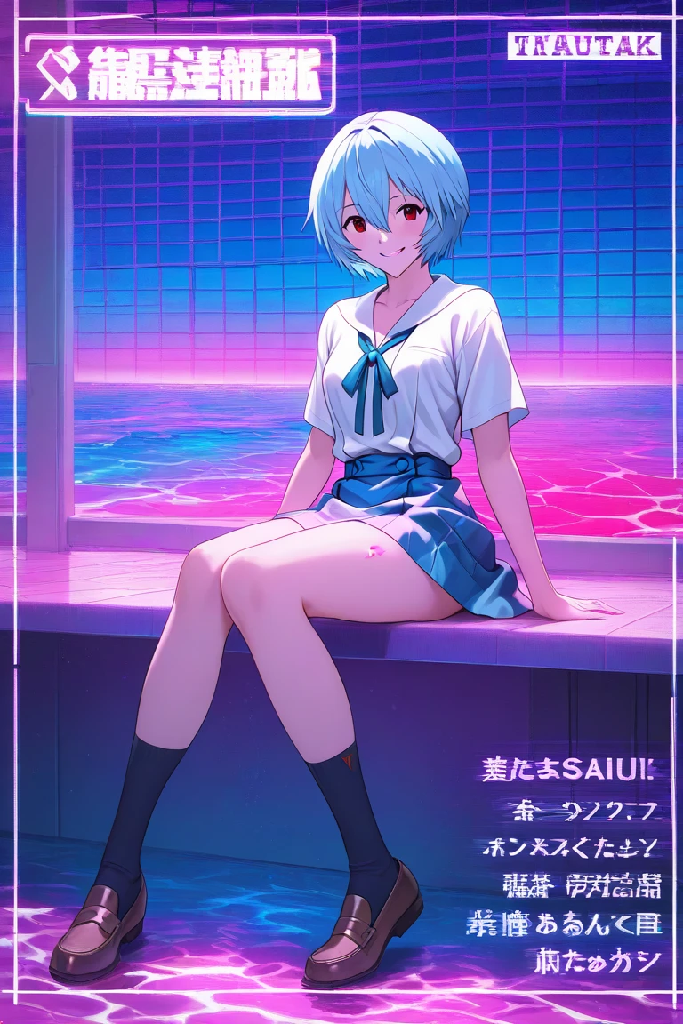 hayase yuuka (blue archive), sexy, short skirt, white skirt, middle finger, tongue out, white shoes, outside, bratty, mean, bitchy