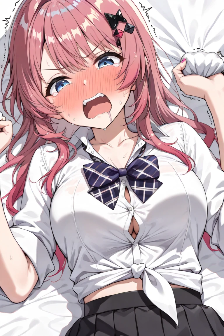 、Masegaki、Completely naked、I'm not wearing any clothes、Pink nipples、Shaved pussy、Small breasts、She opens her legs and shows them to me、Embarrassed、Blushing、Facing forward、M-shaped legs、Showing off your pubic area、The genitals are fully visible、Small face