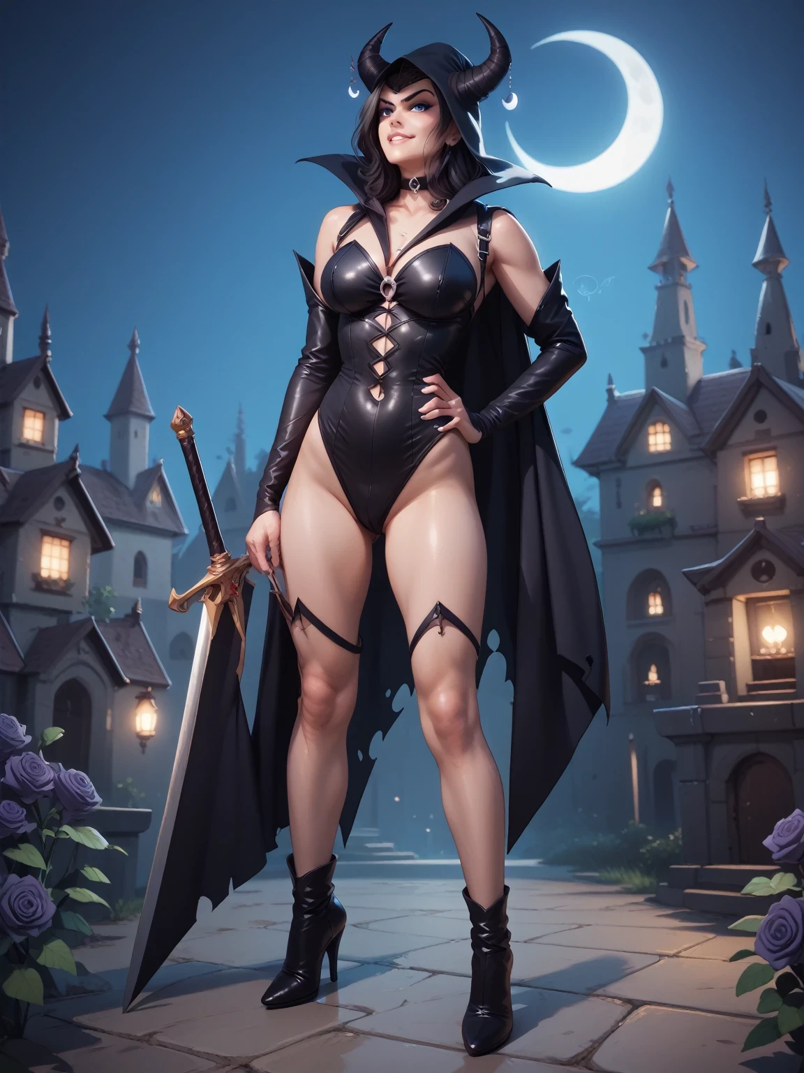 masterpiece, extra limbs, 1zombie lady, 25 years old, ((white long high ponytail:1.5)), (white pubic hair), (((droopy eyes blank black eyes:1.5))), (((out of focus:1.5))),medium pointy breasts black nipples,large dark areolae, muscle, (((grey skin color:1.5))),(((afterglow open mouth))), ((saliva:1.5)),serious, Supine Position, (((clothed dark black knight armor cape))),(cemetery,midnight),full body
