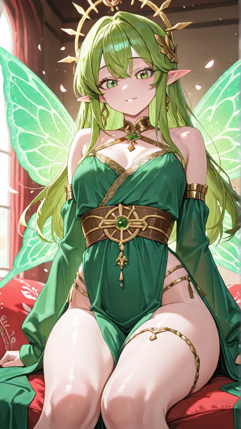rosine (berserk),((moth girl)),Japanese moon moth,moth wings ,insect girl,long hair,Big eyes,
