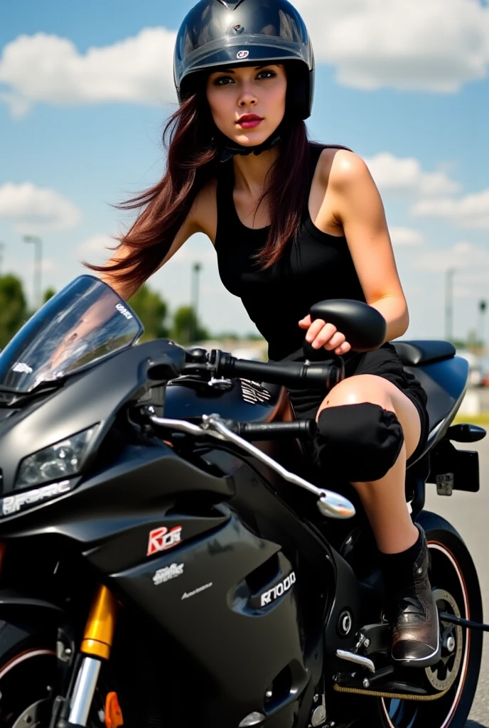 Mami in moto sexy