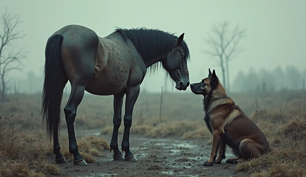 masterpiece, high quality, realistic, detailed background, (((horse, Shiba))), (feral), (((wide hips))), ((((Shiba anal, side view, anal, huge balls)))), (masterpiece), best quality, 4k, 2k, ((((feral, duo, face sitting)))), (((((Shiba, feral, paw, legs up, anus, excessive feces, dirty, messy, huge belly, inflation, horse sitting on Shiba, horse on Shiba)))))