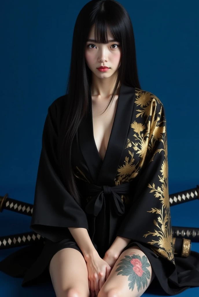 (masterpiece), (best quality), highly intricate details, (photorealistic:1), (1girl, wearing kimono), (colour photo:1.3), (dark tone low key film:1.5),(((dark tone low key film:1.4))), (dark photo:1.3), masterpiece, best quality, detailed slim legs, feet, dark background, standing, with perfect face, beautiful face, beautiful eyes, charming, ((young American female:1.5)), prestige, luxury, jewelry, intricate detail, full body angle shot, yakuza, traditional clothes, emphasizing, picture-perfect face, (supermodel:1.4),(kimono), (long black_hair:1), (mature female, perfect  body, correct proportions:1.1), perfect face, beautiful face, beautiful eyes, ((perfect  body)), fantasy, dreamlike, unreal, (rich:1.9), In the picture, exuding confidence and allure. The overall tone of the image is dark, ((medium size beautiful breast)), deep cleavage:1.2, big breast,

....Tall, athletic, Triangular face, Fair Skin, Long brown hair, hazel Eyes, [[Curved Nose]], Thick Lips, Round Chin, Instagram model, cheerful smile, medium breasts, coral stain lipstick,
Masterpiece, hi res, 8k, award winning, RAW photo, high quality, 35mm photograph, film grain, bokeh, professional, 4K, highly detailed, 