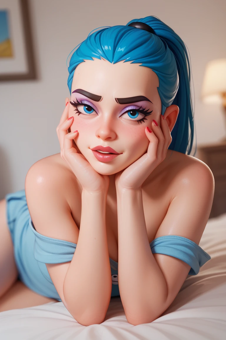 Masterpiece: 1.3), Best Quality, Ultra High Resolution, 1girl, ninonakano, nino nakano, (big nude:1.3), short hair, bangs, blue eyes, hair ornament, hair ribbon, pink hair, blunt bangs, two side up, butterfly hair ornament, (big boobs:1.3), bikini, smile, (flushed cheeks: 1.2) BREAK indoors, classroom, school, BREAK looking at viewer, BREAK (masterpiece:1.2), best quality, high resolution, unity 8k wallpaper, (illustration:0.8), (beautiful detailed eyes:1.6), extremely detailed face, perfect lighting, extremely detailed CG, (perfect hands, perfect anatomy), (quality, Ultra high Detail, realistic, cute expression)