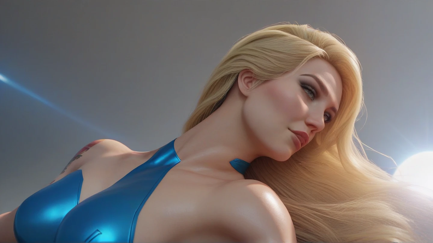 Hyper realistic super detailed sexy Android 18, Very detailed, expressions faciales sexy, seductive facial expressions, [:(Face detail: 1.4): 0.4], 16K resolution, 4k resolution, dinamic lighting, High definition resolution, (hyper realistic: 1.4), (back light: 1.2), (Nuit: 1), (pleine hauteur: 1.8),(contrasting background: 1.5), (Anatomy of the hyperrealistic arm), (Hyperrealistic anatomy of the legs), (peau propre), (lighting cinematic: 1.7), (intime), (Technologie NVIDIA RTX Ray Tracing), (Anatomy of the hyperrealistic arm: 2), (Ventre plat parfait), (image couleur),Cute, (lovely), ((Sexy)), (Ero), ((Extremely detailed)), 4K, (8K), Best Quality, (Beautiful), Illustration, Anime style, perfect anatomia、Android 18、breastsout、‎Classroom、cleavage of the breast、鎖骨、desk、From above、big breasts, on desk, Android 18, solo, blonde hair, blue eyes, masterpiece, best quality, highres, playboy bunny, rabbit ears, black pantyhose, red bowtie, wrist cuffs, black leotard, large breasts, sitting on, Sitting on a desk, skirt by the, 独奏, thighs thighs thighs thighs, red blush, ssmile