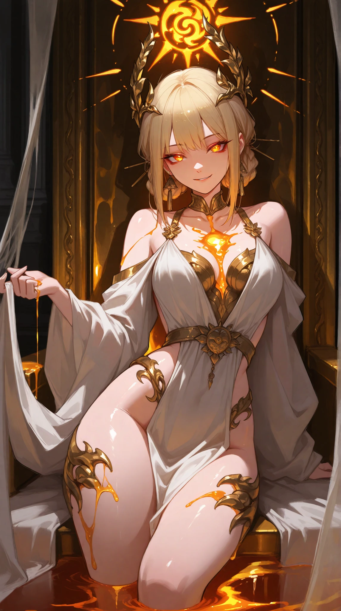 ((best quality)), ((masterpiece)), (detailed), perfect face((Magical Princess、Earrings、Bracelet、necklace、Engagement Rings、Blonde、Feather hair ornament、Luxury accessories、Gorgeous tiara、Gold embroidery、Black gorgeous wedding dress、Black Veil、The Demon Queen's Crown、Black bridal gown、The Demon King's Bride))、Women are1people、Male Devilと寄り添う、Male Devilと結婚式、((Male Devilは男、Male Devil、Hugging a woman))