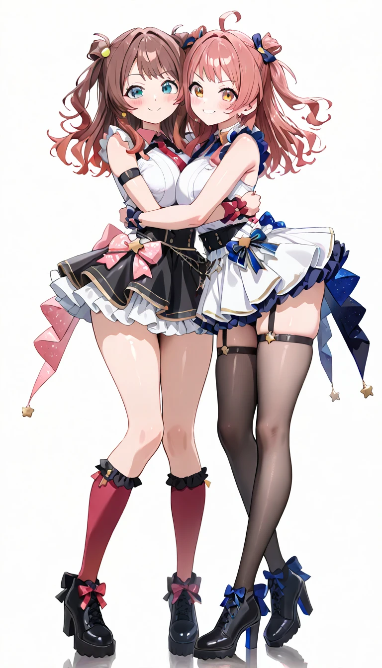 Highly detailed,Vibrant colors:1.2),One Piece,Yuuta,Red hair on the left,White hair on the right,No pants,God's Vision,yandere,Rosy cheeks,beautiful girl,Fine details,Sweat dripping on the body,Get ill,Attractive thighs,Sexy pose,outstanding,futa