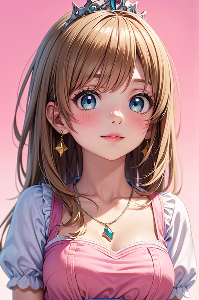 kawaiitech,pastel color, kawaii, cute colors ,classroom, pink, scholar , scroll, 1girl ,headband, lace top, frills, long hair, ginger hair, glowing eyes, smile ,closed mouth,bob cut, ((Best quality)), ((masterpiece)), (highly detailed:1.3), (photorealistic:1.4)