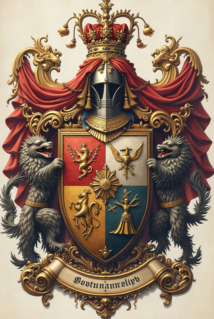 Créé un blason pour la famille Dearwald: dynasty of powerful sorcerers and famous intellectuals. They are natives of the United Kingdom and hold the title of Earl of Norfolk..