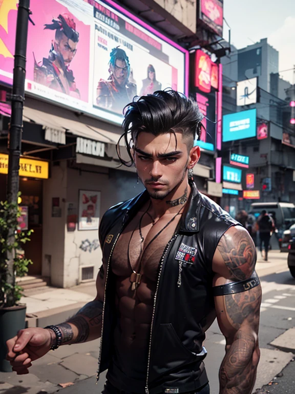 (RAW photo, best quality), (realistic, photo-realistic:1.3), masterpiece, an extremely manly and masculine, extremely detailed, CG, unity , 2k wallpaper, Amazing, finely detail, extremely detailed CG unity 8k wallpaper, huge filesize, ultra-detailed, highres, absurdres, soft light, pietroboselli person, ((dark tan skin)), detailed fingers, extremely detailed eyes and face, beautiful detailed nose, beautiful detailed eyes, light on face, looking at viewer, (1man, mature face), realistic face, realistic body, underwear, shirtless, ((big bulge on underwear)), big rounded ass, ((black hair)), ((short hair)), ((Upper body view))
