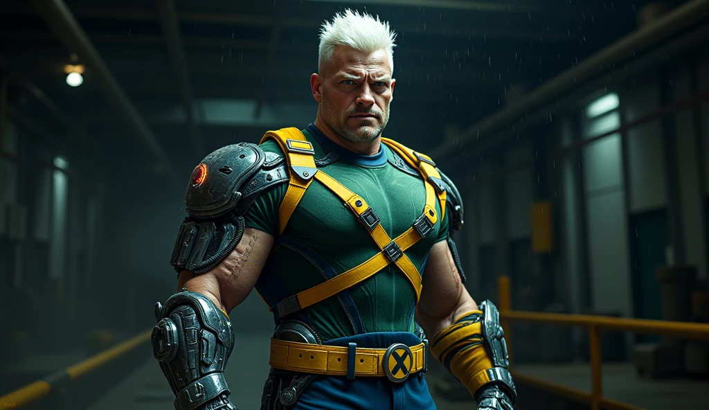 (masterpiece, intricately detailed, highest resolution, best quality:1.2), (doujin), a cocky African American Instagram influencer, buzz cut, a 24 y.o muscle stud with a muscular physique sitting on a chair with black eyes,full-body tattoo, dark-skinned male, clean shaven, wearing a ((mecha suit, catsuit, captain America-inspired, chav)), ((excessive cum)) ((cum on body)) (cum drip), flaccid penis,saggy balls,hairy chest,vascular,muscle striations,soft light,fantastic realism, ((wsprmr, zzmckzz))