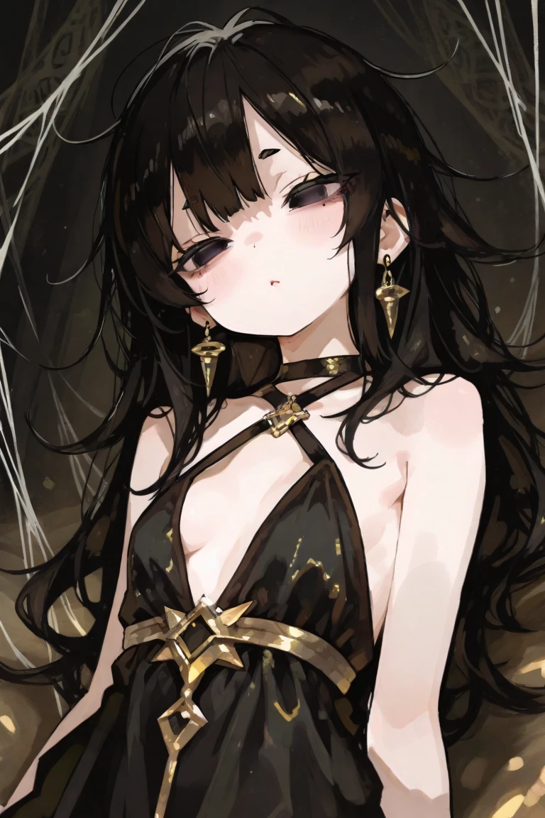 (obra maestra),(Mejor calidad),ultra detallado,1 chica, Axilas, Arms behind the head, brazos arriba, Golpes, escote, dakimakura \(medio\), ,((long hair slightly wavy slightly past the shoulders, black bangs, small black pigtails on the sides, cute cat ears, beautiful thin red eyes,)), , ojos de gato verticales rojos muy detallados, labios sensuales , mejillas rosadas,, detached cohllar, vestido, elbohw glohves, ribete de piel, glohves, pelo entre los ojos,  (pechos enormes), lohng hair, lohohking at viewer, mintiendo,  ombligo, ohfficial alternate cohstume, ohn back, Labios partidos, pelvic curtain, , skindentatiohn, sohloh, pelo rayado, muslos, muslos, twoh-tohne hair, very lohng hair, pelo blanco, yellohw eyes,piel brillante,Primavera-Aegir,hembra madura,;oh, (pijama sensual, ligeros)