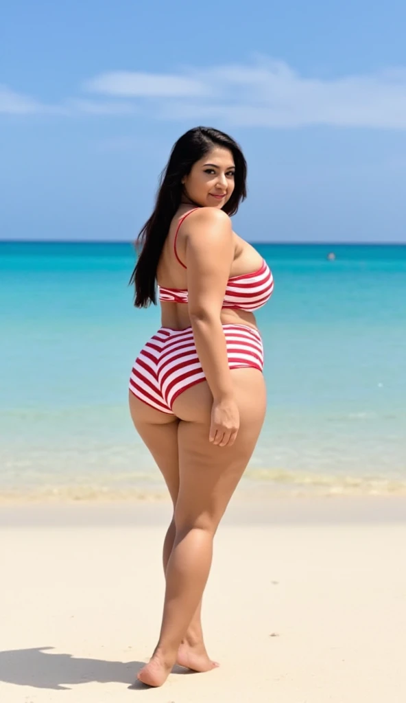 ((Best Quality, 8K, Masterpiece: 1.3)), Chubby woman smile ((best quality)), ((masterpiece)), (detailed), perfect face, USA woman fat , 1 girl, obese body type, big breast size, round face, double chin, Overweight, medium hair ,looking at camera、, thicc, she has a jiggly fat round belly, bbwchan, wearing tight sexy clothes, skinny waist and thick hips, widest hips, her belly is fat and round, soft curvy shape, hyperrealistic full figure, wearing a cute top, wide hips, cropped shoulders,Bare belly,(big assa:0.7),show legs,, thicc, beautiful thick female, beautiful curvy female,, Tall and tall,clear curvy details, curvy hourglass figure, alluring plus sized model, bbwchan, Voluptious body, Curvy model, Curvy body, Be red in the face, 1girll fat , a matural female, A MILF, the golden ratio,(Kpop idol),(Oil skin:1.2),(Oil skin:1.1) background High quality, HD, realistic, HDR. mountain refuge in grey stone, blends into the panoramic view of the mountain, spring landscape (green and flowery), edelweiss, lake, stream that winds, sunset, cool breeze. welcome mountaineers and hikers.