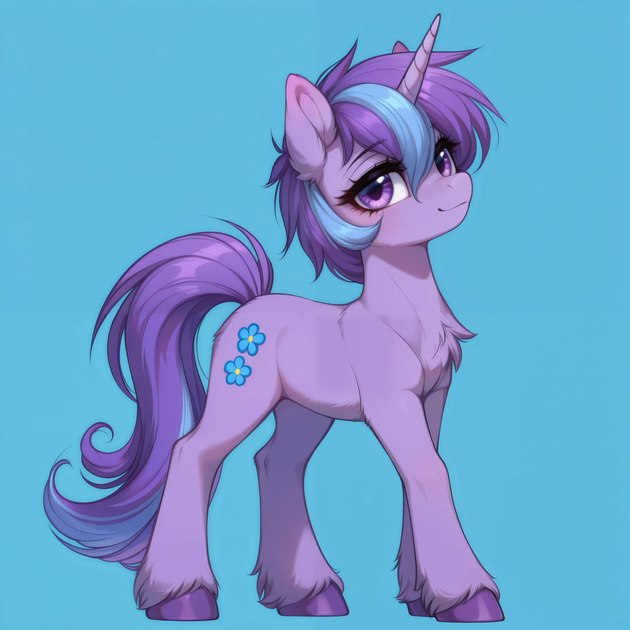 score_9, score_8_up, score_7_up, score_6_up, score_5_up, score_4_up, show accurate, full body, reference, simple background, feral pony, female pony, adorable appearance, original character, unicorn