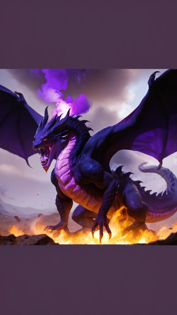 Purple dragons killing sheep