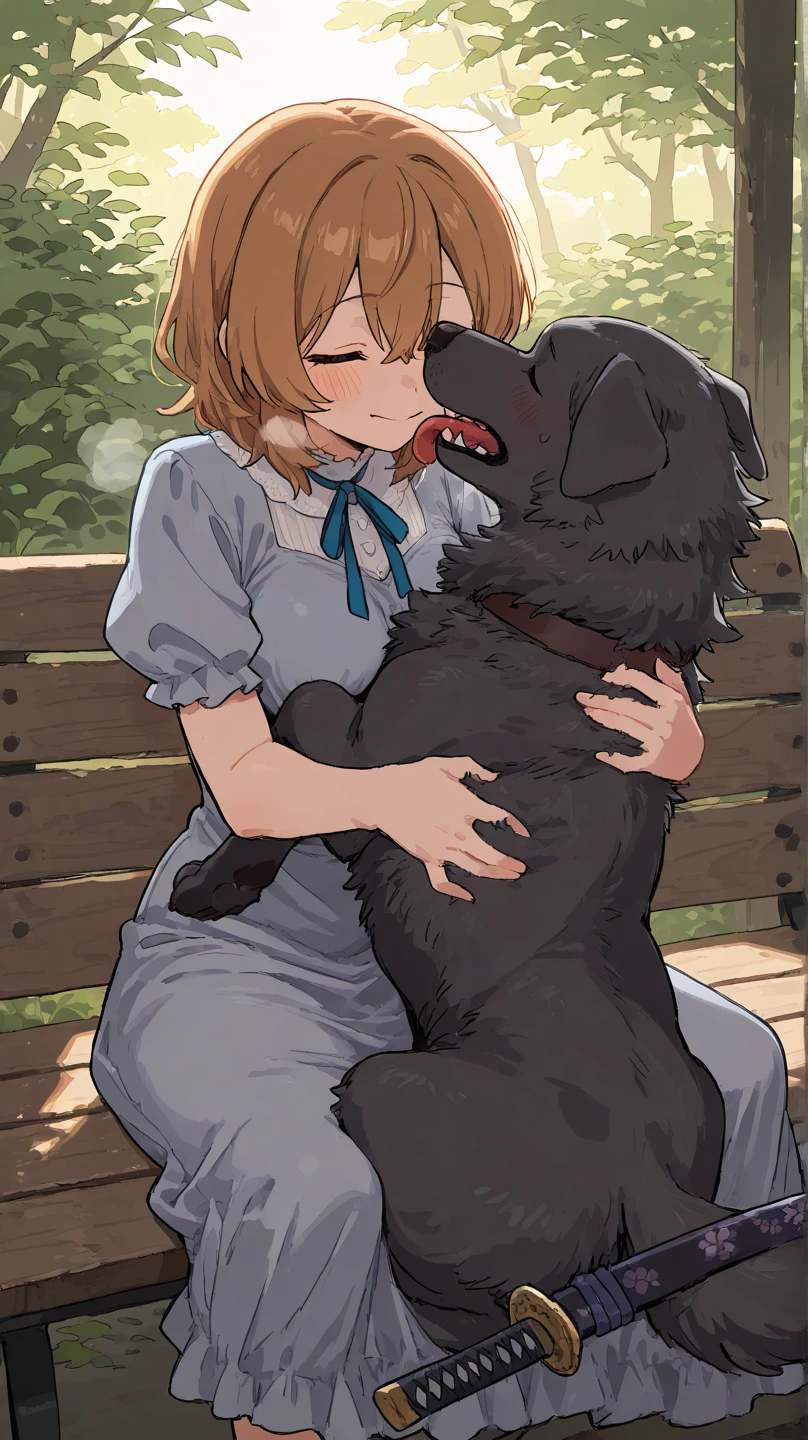 Girl fucking with dog, anal
