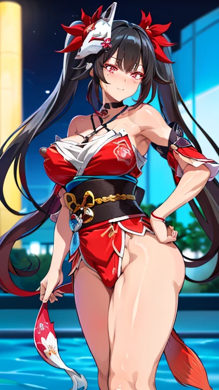 rialistic photo、Real Images、Top image quality、MazingerＺSayaka Yumi ;Bow, King of Fighters character, She shows panties in Joli pose、poneyTail、white panty、beautiful thigh、Beautiful panties、Beautiful、super miniskirt and white panties、Beautiful camel toe、, Gainax anime style, a female anime character