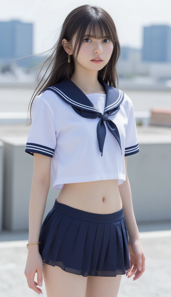 (masterpiece, Highest quality:1.2), 8k, young美しい女の子, 85mm,Official AR RAW Photos,Young,,clear,Junior hie,Idol Style,student,Very short hair,10 generationsの少女 ,Place your hands behind your back,young,I can see your chest,Flat Chest,Erect nipples,No makeup, Film Grain, chromatic aberration, Sharp focus, Face Light, Bright lighting, 10 generations, Detailed face, ((((((14 year old high school girl))))))、TDelicate body,On the Beach,Delicate genitals,Genitals are clearly visible,Young性器,Wide-open legs,Wide-open legs,Spread your legs as wide as you can,Look at my genitals,Showing off genitals,Feels good,From below,From the ground
