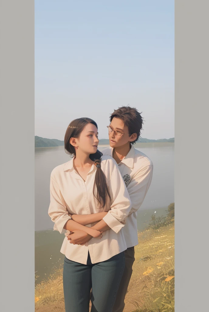 Engaged couple