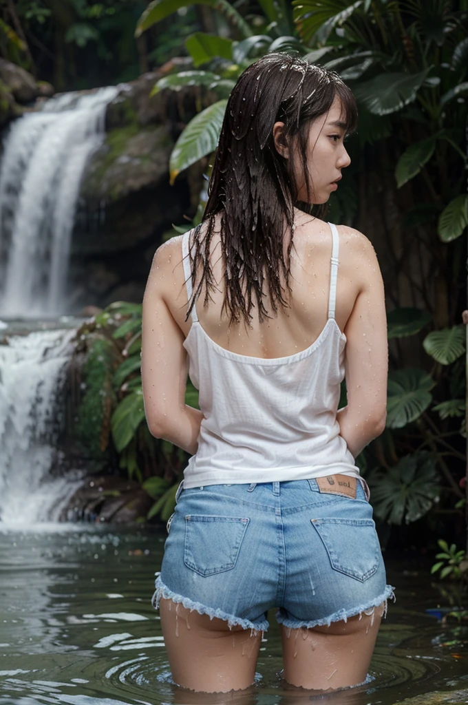 ​masterpiece,top-quality,Buttocks front,A MILF,(((wetting))),