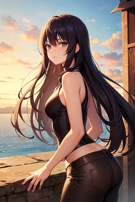 best quality, cute cat ears girl, Cute fantasy world lightly dressed, fantasy world, smooth skin,