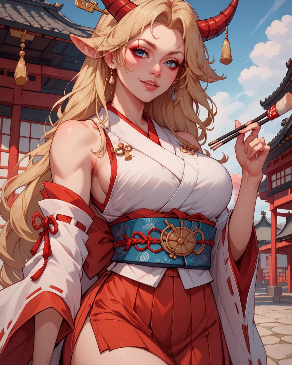 Blonde,Elf,Yakitori