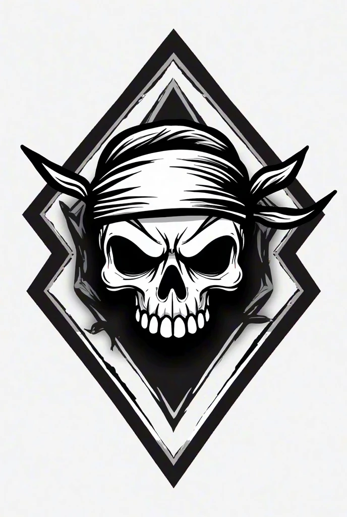 wts2024, stylized, flat, simple background, tribal, 2d, centred, simplistic, skull, punisher,