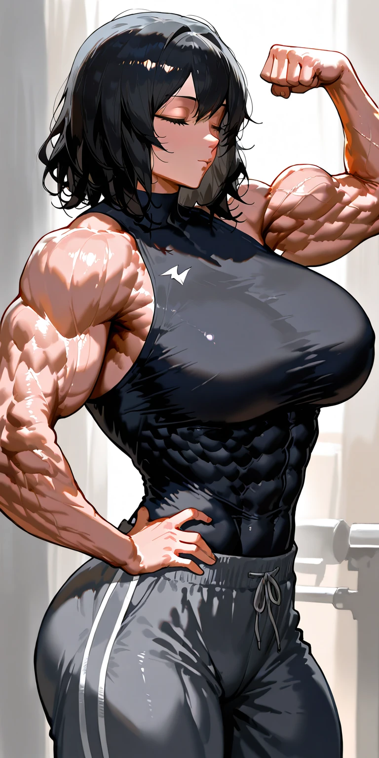 score_9, score_8_up, score_7_up, score_6_up, score_5_up, score_4_up, Beautiful muscular:1.2 cute sexy girl:1.2, hyper shredded:1.2 muscles, short transparent:1.2 tight lace bra:0.9, (transparent:1.2 underwear lace:1.2 micro skirt), biceps, solo, nude, perfect face, smile, veins:1.35, black long hair, wet pussy, tensed bulged veiny:1.2 arms, fingers, waist, abs:1.3, hyper tits:1.1, (muscle pecs:1.1), (hands on pussy), outdoors, zoom:1.3, (half body portrait), masterpiece