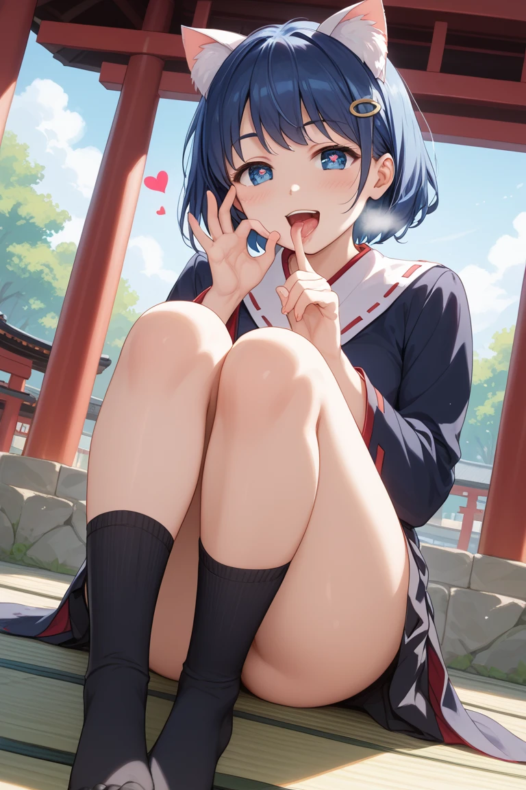 score_9, score_8_superior, score_7_superior, score_6_superior, score_5_superior, score_4_superior, masterpiece, Highest quality, One girl, alone, blue eyes, dress, ribbon, hair ribbon, Black Hair, blush, , red ribbon, Simple Background, View your viewers, black dress, white Sailor collar,, Sailor collar, Short sleeve, White Background, school bag, bag, bangs, School Briefcase, short hair, pinafore dress, sailor dress、Wear a vibrator、Not wearing pants