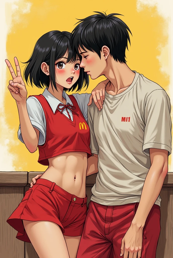 a cartoon picture of a woman in a baseball cap and a pizza, nick silva and ilya kuvshinov, nagatoro, ross tran style, asuka suit under clothes!, artgerm and ilya kuvshinov, boku no hero academia style, detailed fanart, trending on artstation pixiv, artgerm and atey ghailan